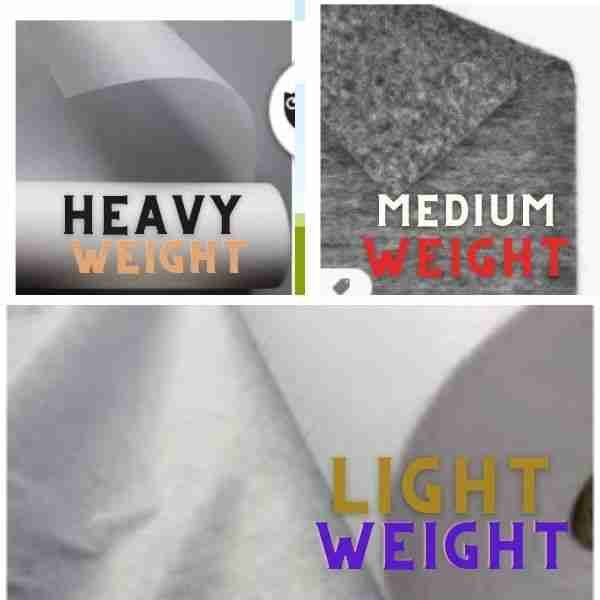 DIFFERENT KINDS OF INTERFACE WEIGHTS