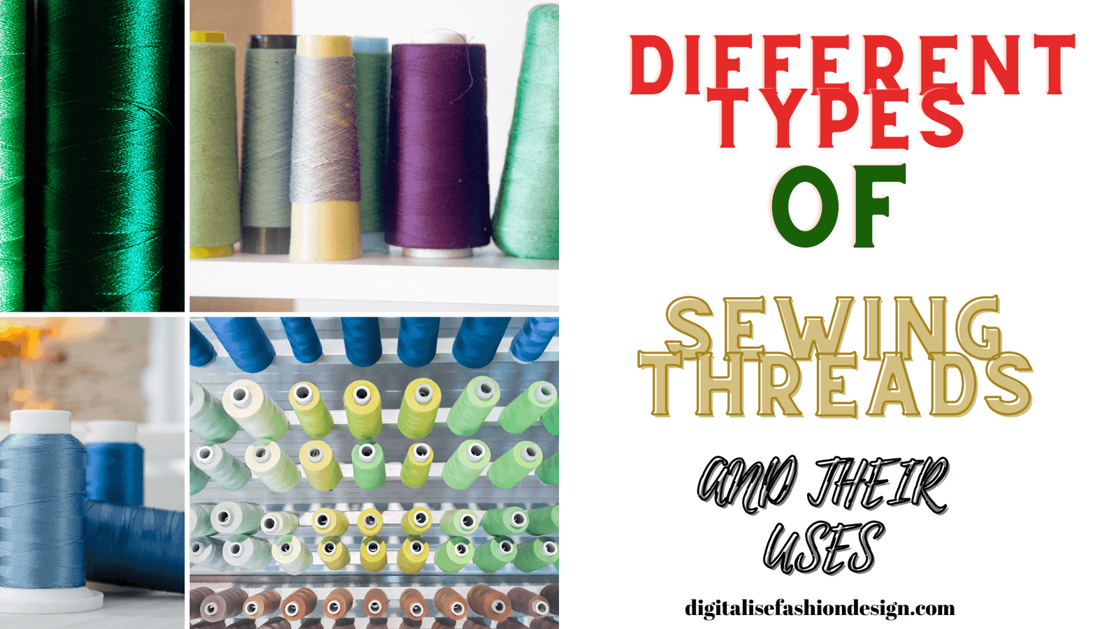 different types of sewing threads and their uses