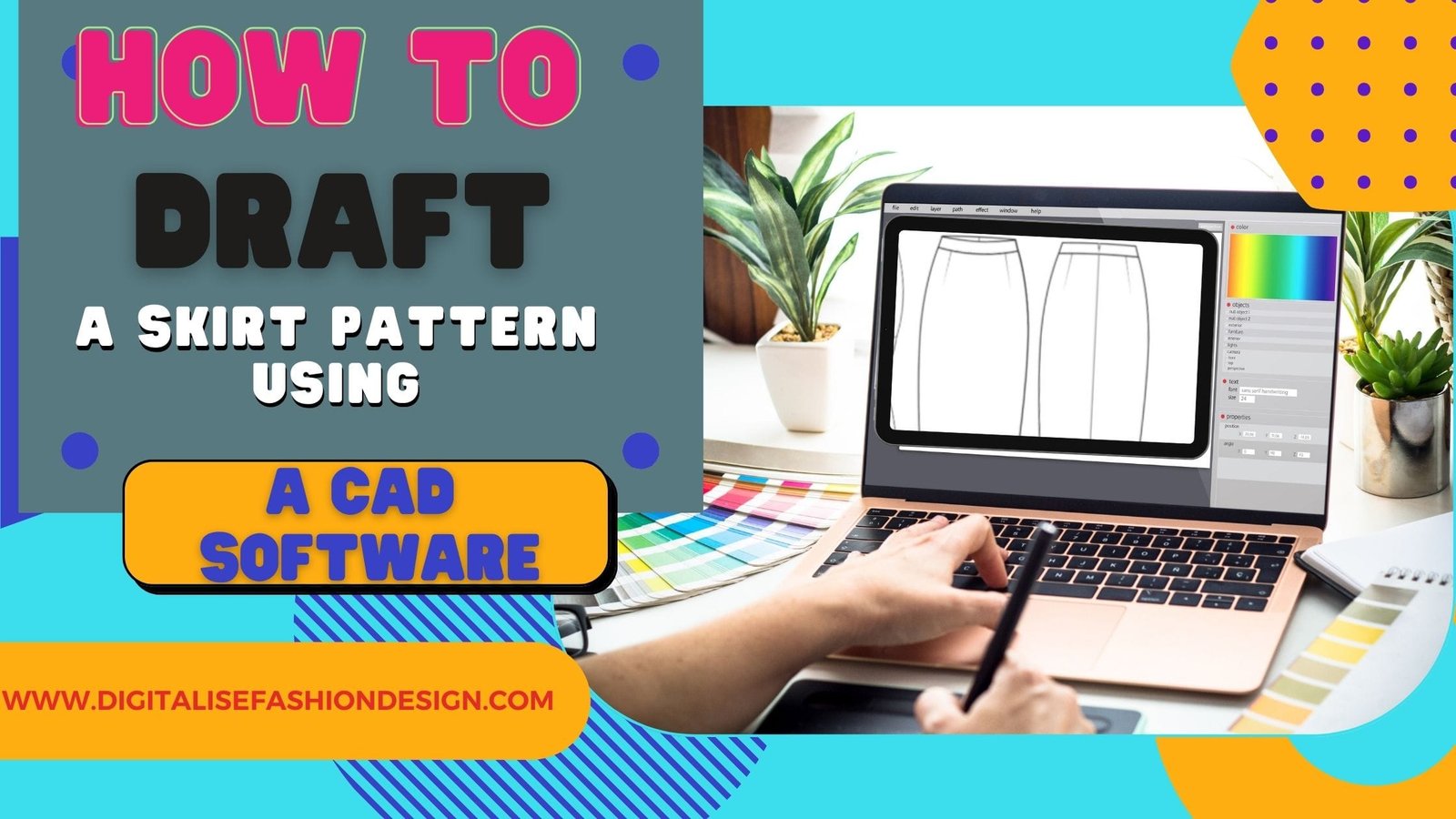 HOW TO DRAFT A SKIRT PATTERN USING A CAD SOFTWARE